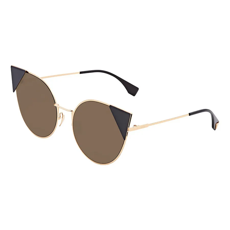 Kính mắt Fendi - Kính Mát Nữ Fendi Brown Cat Eye Sunglasses FF 0190/S 0002M Màu Nâu - Vua Hàng Hiệu