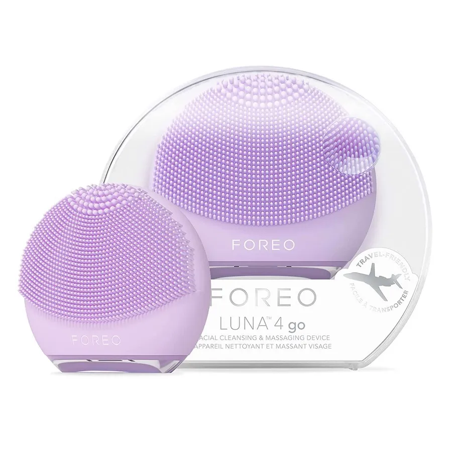 Máy rửa mặt Foreo - Máy Rửa Mặt Foreo Luna 4 Go Facial Cleansing & Massaging Device Lavender Màu Tím - Vua Hàng Hiệu