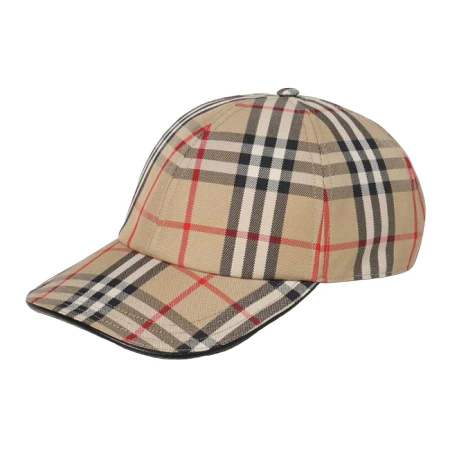 Mũ nón Burberry - Mũ Burberry Beige Check Cap 8068041-A7028 Màu Be Size S - Vua Hàng Hiệu