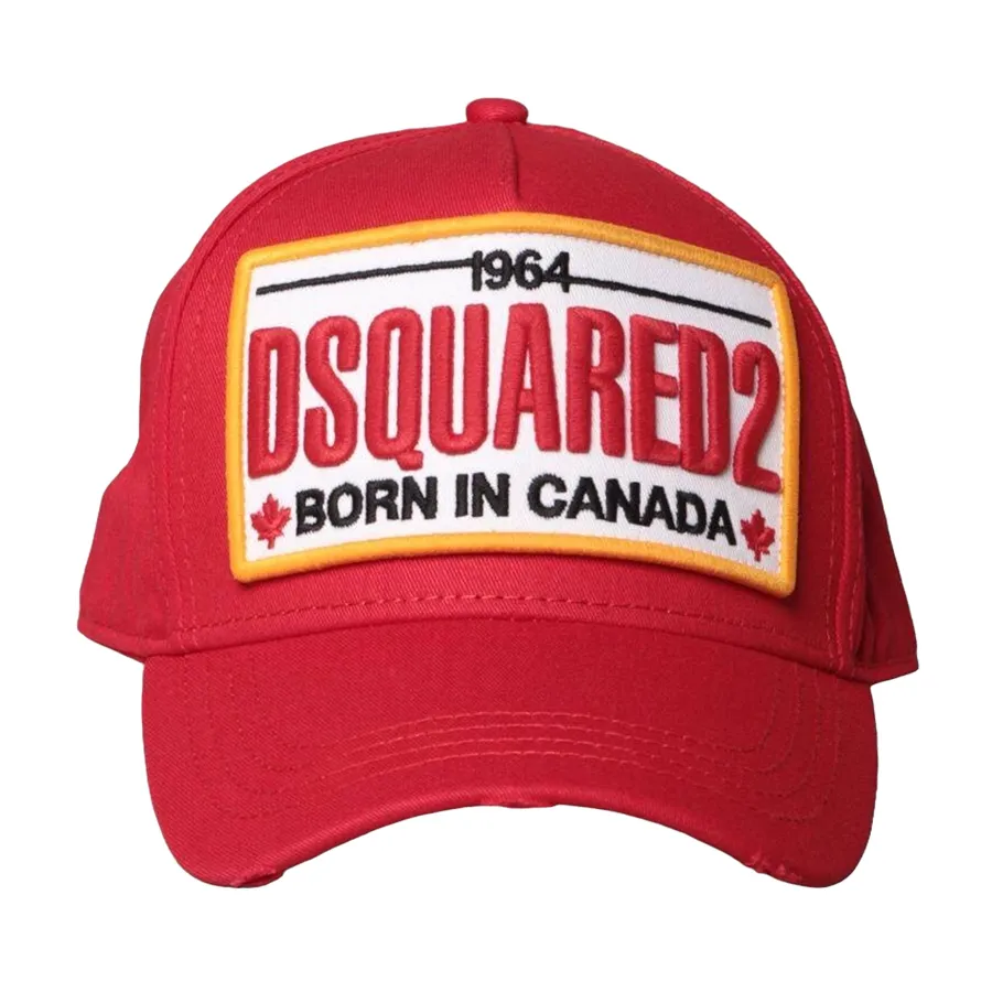 Mũ nón Đỏ - Mũ Dsquared2 Cotton Baseball Hat DSQ2 BCM0354 05C00001-4065 DSQ4078 Màu Đỏ - Vua Hàng Hiệu