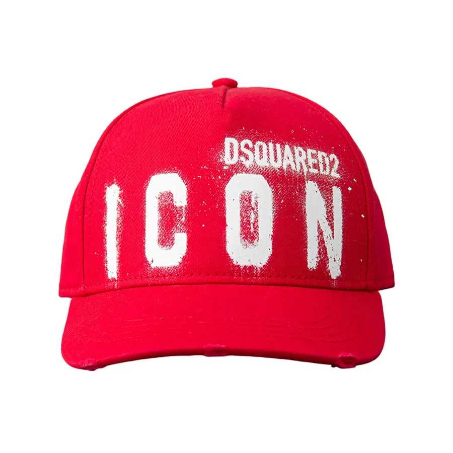 Mũ nón Đỏ - Mũ Dsquared2 Red Logo Icon Spray Cap DSQ2 BCM0533 05C00001-M818 Màu Đỏ - Vua Hàng Hiệu