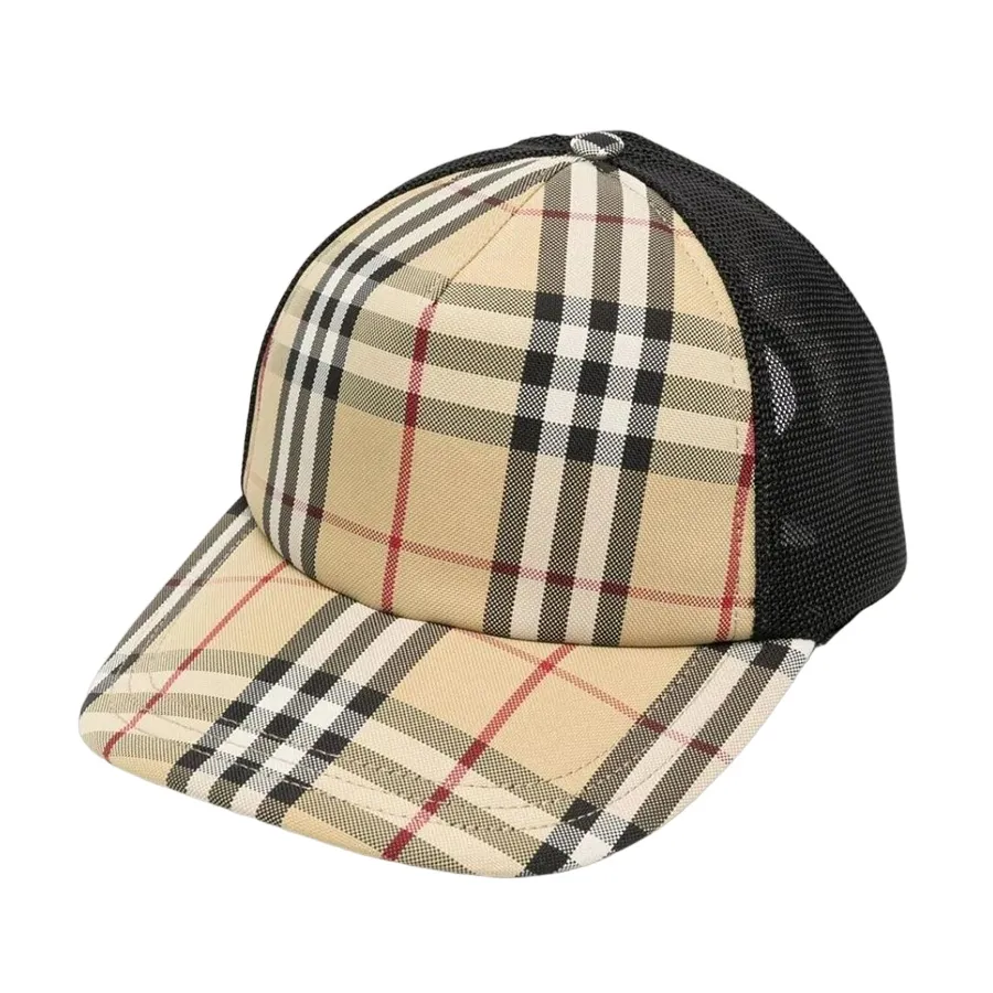 Mũ nón 100% Polyamide - Mũ Nam Burberry Beige With Vintage Check Motif 8070787/A7028 Màu Be - Vua Hàng Hiệu