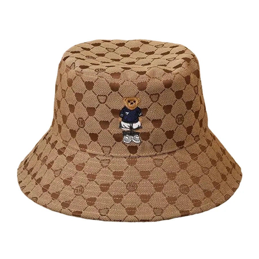 Mũ nón Vải dệt - Mũ TTWN BEAR MZ033 MZ021-F-0200 Màu Nâu - Vua Hàng Hiệu