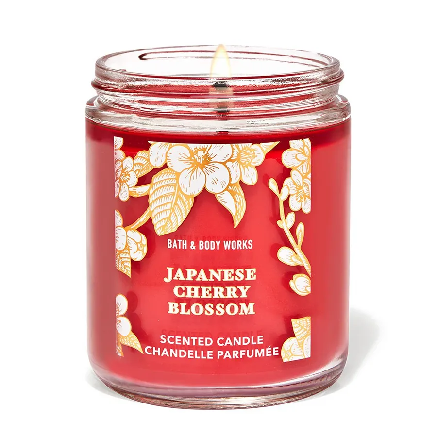 Nến Thơm Bath & Body Works Japanese Cherry Blossom Mason Single Wick Candle 198g
