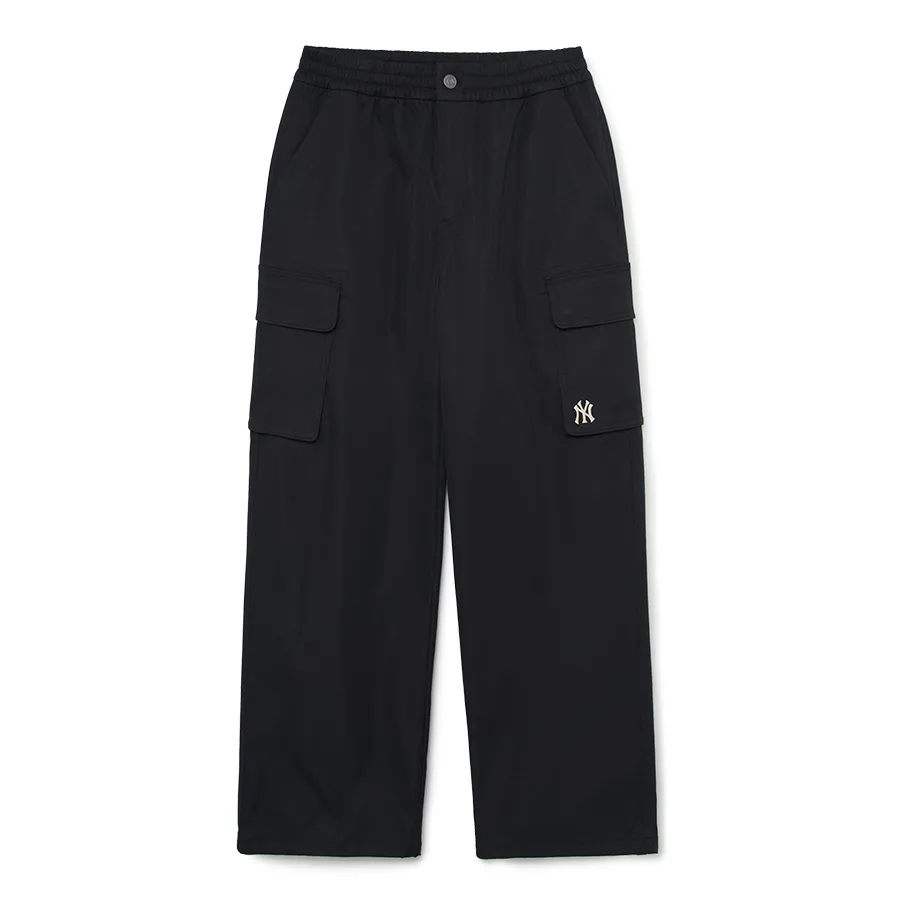 Quần Ống Rộng Nữ MLB Basic Logo Cotton Wide Cargo Pants New
