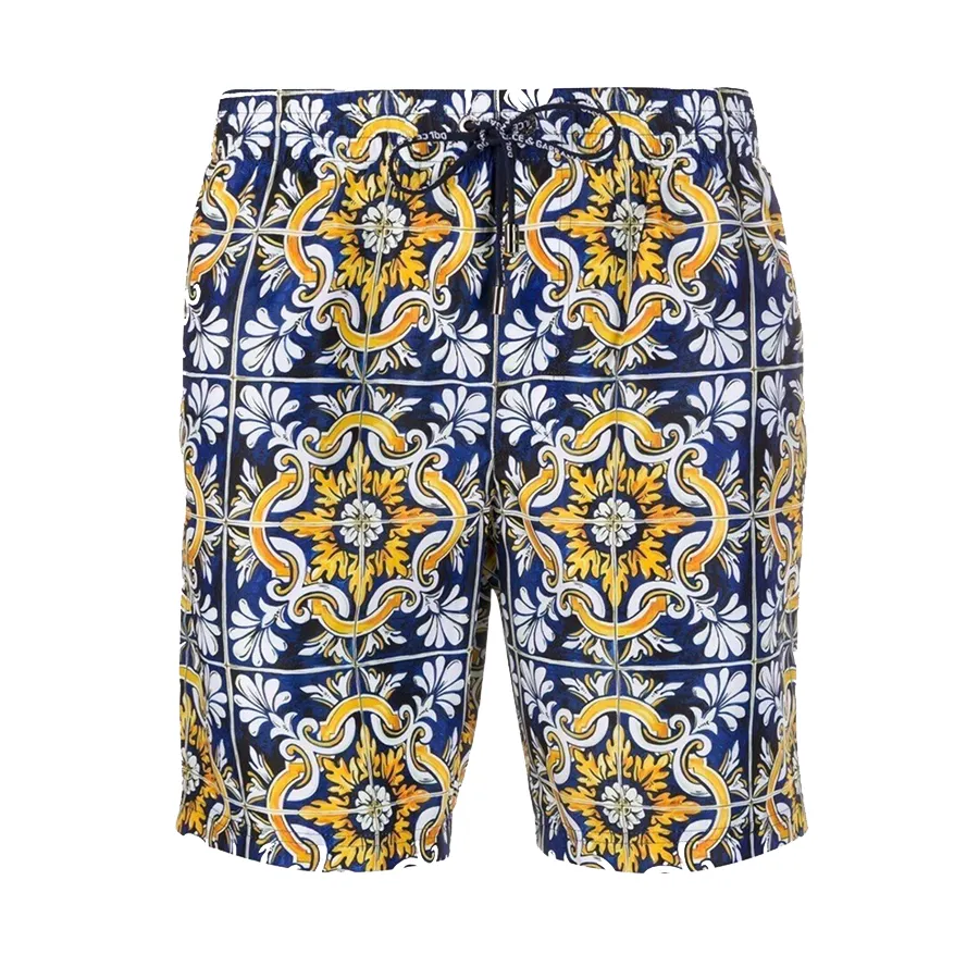 Dolce & Gabbana 100%Polyester - Quần Short Nam Dolce & Gabbana D&G M4A13T HSMJZ HG1MR Phối Màu Size 3 - Vua Hàng Hiệu