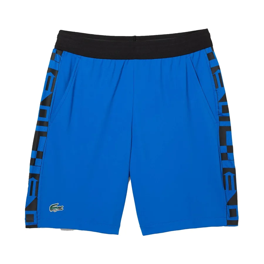 Quần Short Nam Lacoste Men's Sport Contrast Print Tennis Shorts GH9378-51-6J4 Màu Xanh Size 4