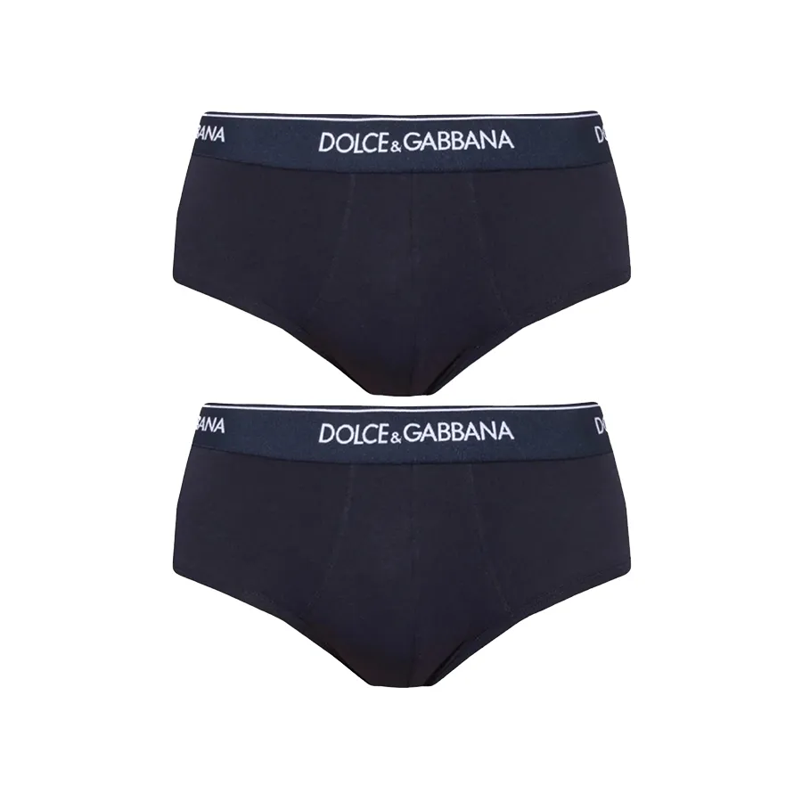 Thời trang Dolce & Gabbana Xanh navy - Set 2 Quần Lót Nam Dolce & Gabbana D&G Tam Giác M9C03JFUGIWB9680NAVY Màu Xanh Navy Size 3 - Vua Hàng Hiệu