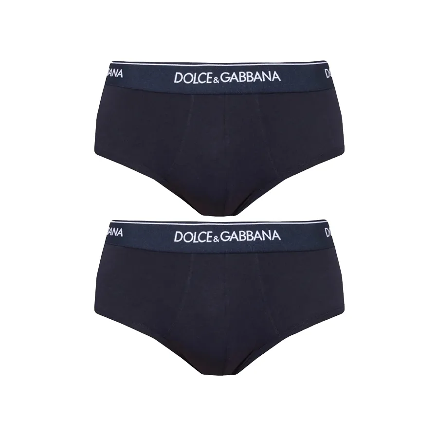 Dolce & Gabbana Xanh navy - Set 2 Quần Lót Nam Dolce & Gabbana D&G Tam Giác M9C03JFUGIWB9680NAVY Màu Xanh Navy Size 3 - Vua Hàng Hiệu