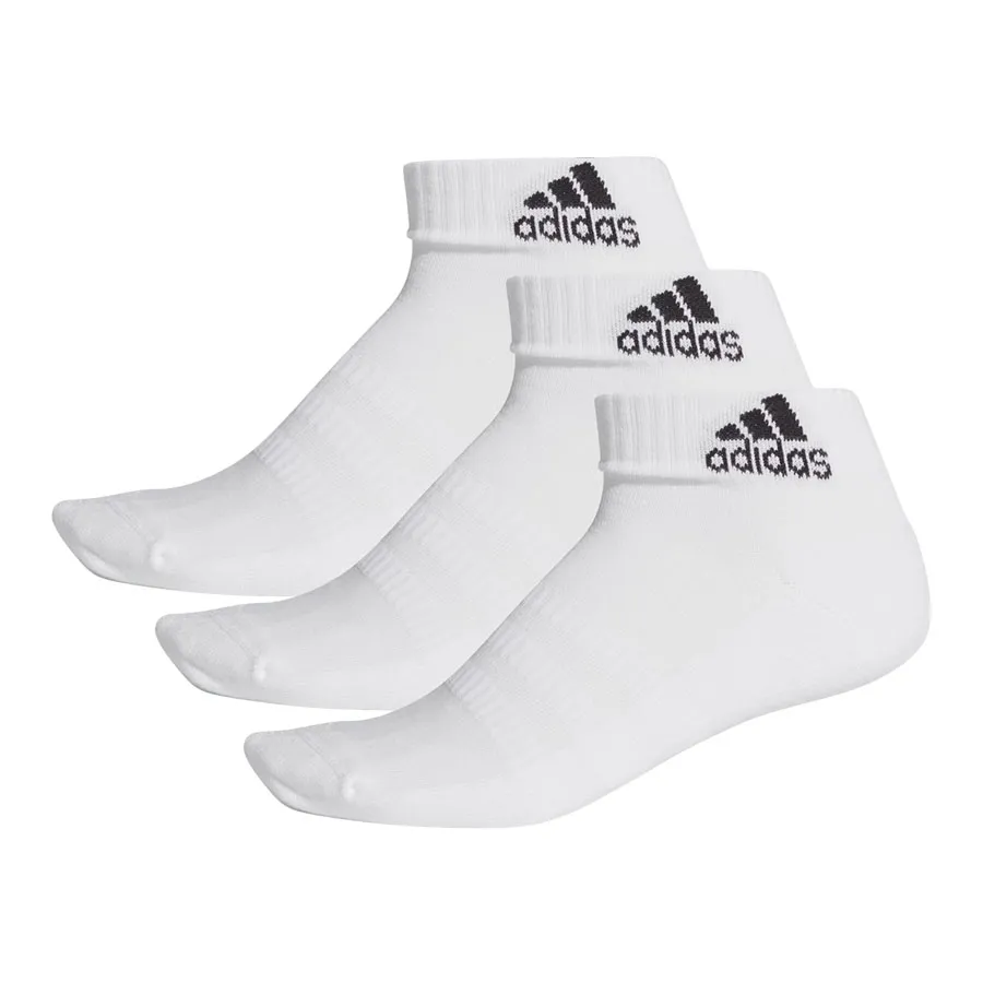 Thời trang Adidas - Set 3 Đôi Tất Adidas Pairs Of Ankle Socks DZ9365 Màu Trắng Size 22-24cm - Vua Hàng Hiệu