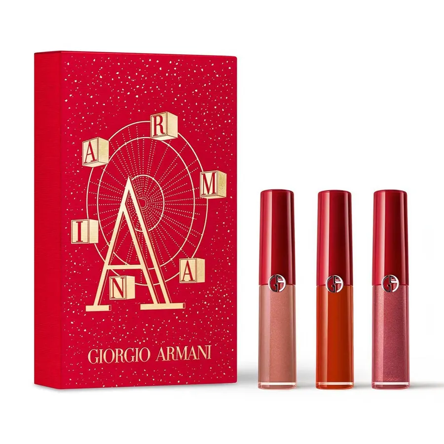 Son Môi Ý - Set Son Kem Giorgio Armani Lip Maestro Intense Velvet Gift Set 3.5ml - Vua Hàng Hiệu