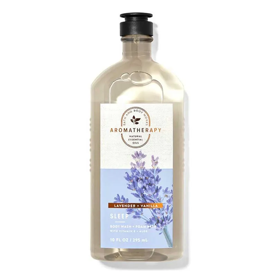 Mỹ phẩm Mỹ - Sữa Tắm Bath & Body Works Aromatherapy Sleep Lavender + Vanilla Shower Gel 295ml - Vua Hàng Hiệu
