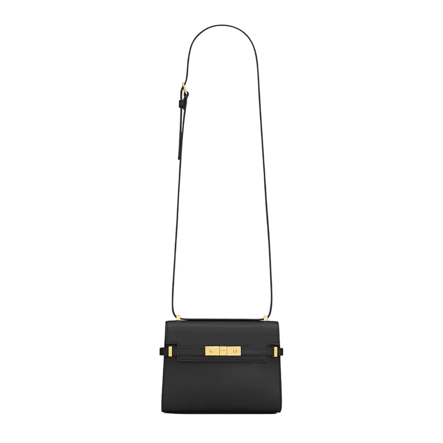Túi Đeo Chéo Nữ Yves Saint Laurent YSL&nbsp;Manhatta Mini Crossbody Bag In Box Saint Laurent Leather 7277660SX0W9207 Màu Đen