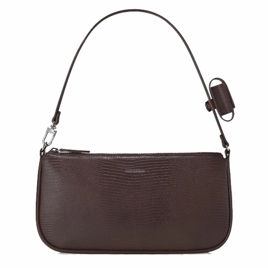 Túi xách Find Kapoor - Túi Đeo Vai Nữ Find Kapoor Mela Bag 28 Lizard Dark Brown Màu Nâu Đậm - Vua Hàng Hiệu