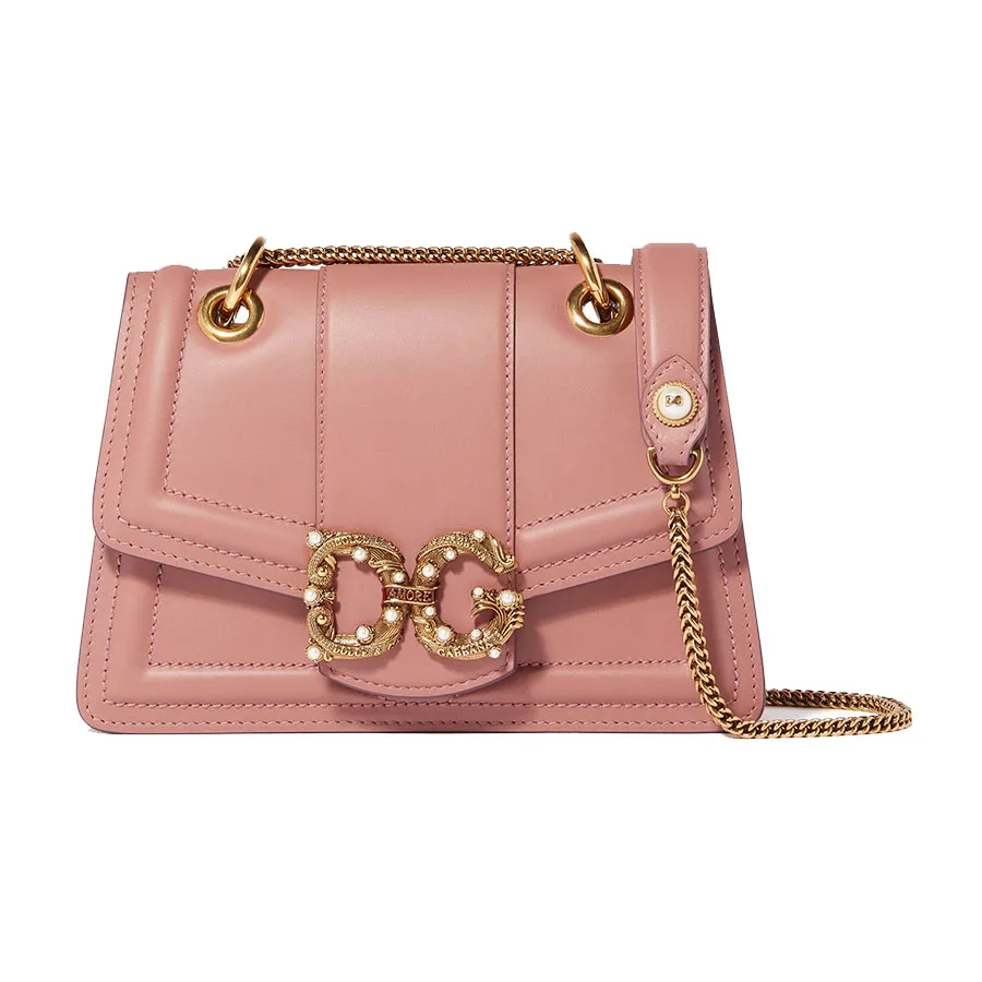 Dolce & Gabbana Túi đeo chéo - Túi Xách Nữ Dolce & Gabbana D&G Amore Cross Body Bag Pink Màu Hồng Nude - Vua Hàng Hiệu