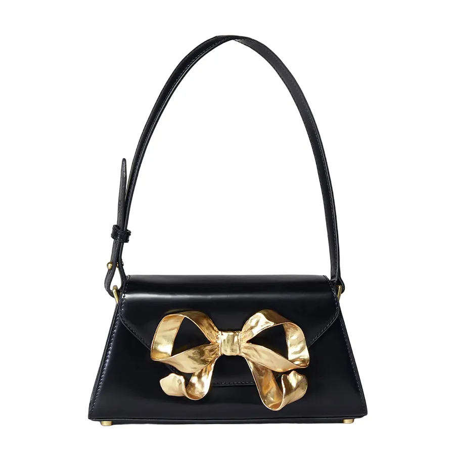 Túi xách Self-Portrait Đen - Túi Xách Nữ Self-Portrait Black Bow Mini Shoulder Bag RS23 306 B Màu Đen - Vua Hàng Hiệu