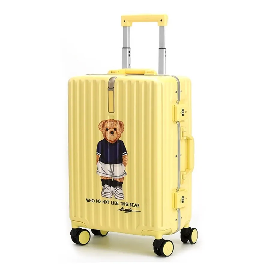 Túi xách Vali - Vali Nữ TTWN BEAR 20 7001-20C-400 Màu Vàng Size 20inch - Vua Hàng Hiệu