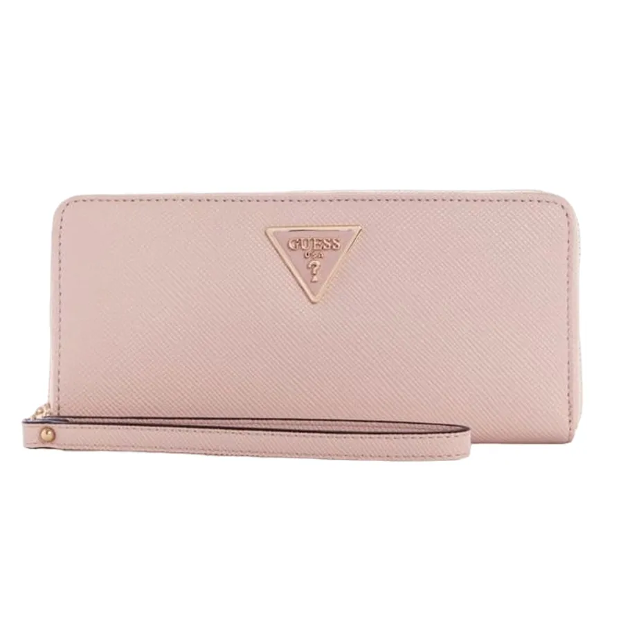 Túi xách Guess - Ví Nữ Guess Laurel Large Zip-Around Wallet Rose ZG850046 Màu Hồng - Vua Hàng Hiệu