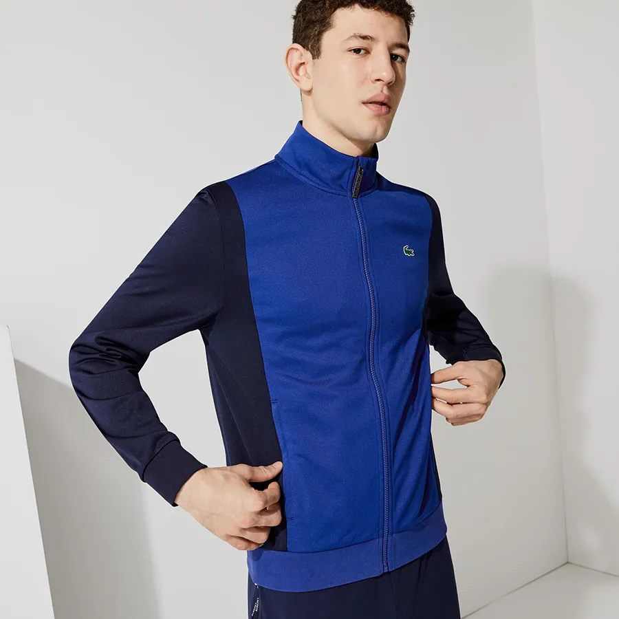 Áo Khoác Nam Lacoste Sport Resistant Bicolor Piqué Zip Sweatshirt