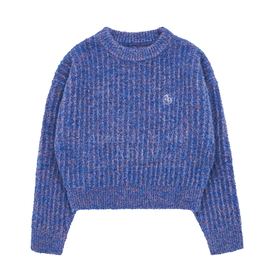 Acmé De La Vie Nữ - Áo Len Acmé De La Vie ADLV New Symbol Bokasi Balloon Knit Màu Xanh Blue - Vua Hàng Hiệu