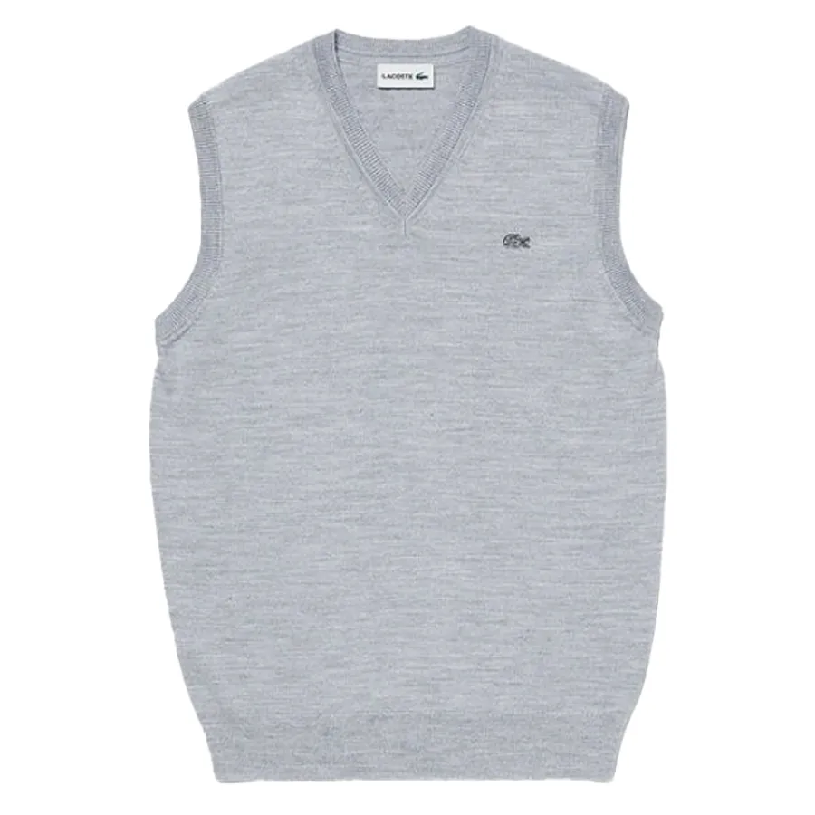Áo Len Gile Nam Lacoste V-Neck AH144EL-CCA Màu Xám Size 2