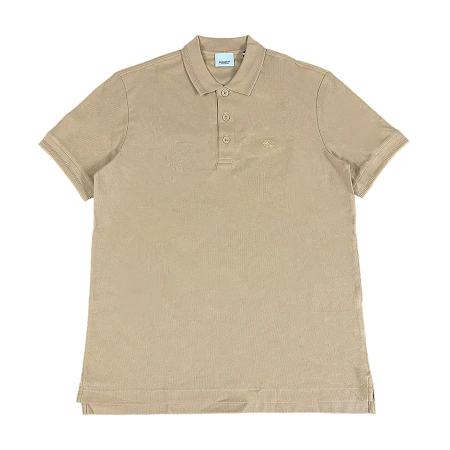 Thời trang Burberry 100% Cotton - Áo Polo Nam Burberry Men's Polo Shirt Màu Be Size XS - Vua Hàng Hiệu