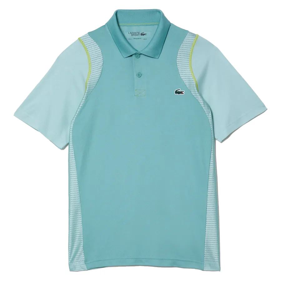 Áo Polo Nam Lacoste Men s Tennis Polo DH5180 51 BR8 Màu Xanh Mint Size