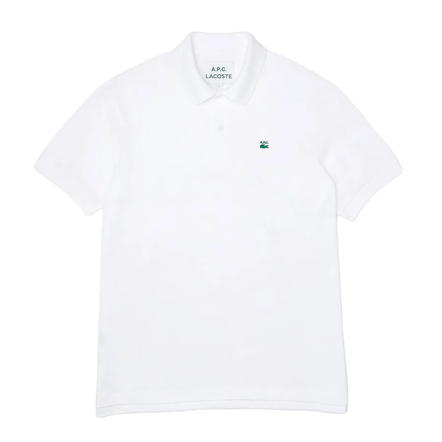 Áo Polo Nam Lacoste X A.P.C Erkek Relaxed Fit Beyaz Polo PH2494 001 Màu Trắng Size XS
