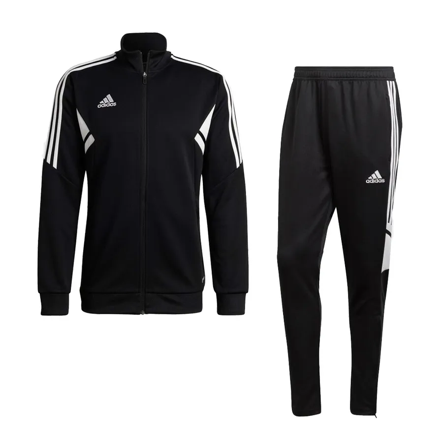 Thời trang Adidas 100%Polyester - Bộ Thể Thao Nam Adidas Men's Condivo 22 Tracksuit Jacket Pants HA6252 + HA6241 Màu Đen Size XL - Vua Hàng Hiệu