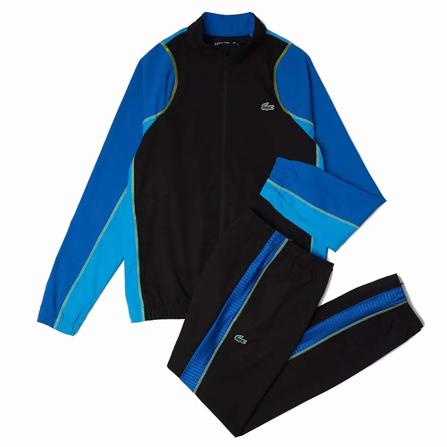 Thời trang Đen - xanh - Bộ Thể Thao Nam Lacoste Men’s Tennis High Neck Jogger WH5213-AYF Màu Đen Xanh Size 3 - Vua Hàng Hiệu