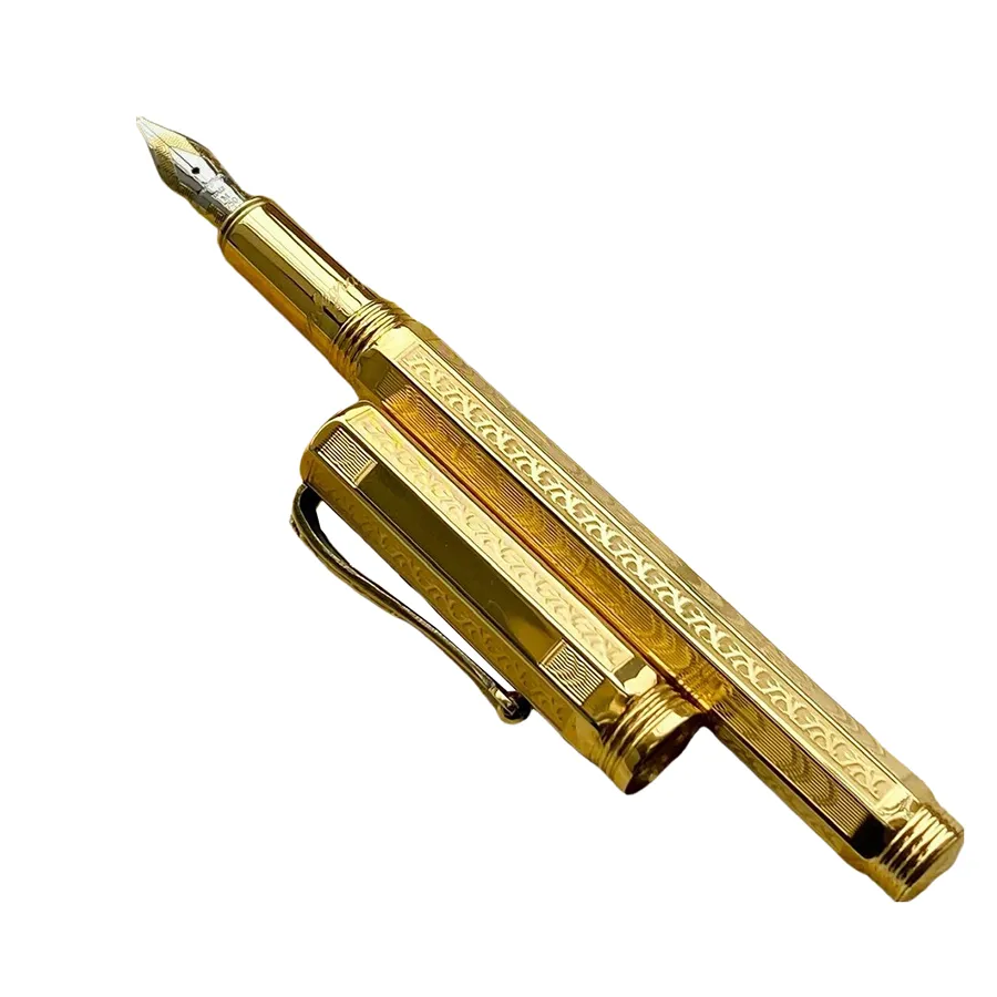 Bút viết - Bút Máy Montegrappa Limited Yellow Gold Màu Vàng Gold - Vua Hàng Hiệu