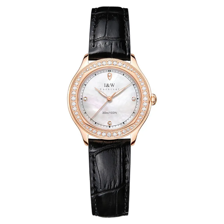 Đồng Hồ Nữ I&W Carnival 593L2 Màu Đen