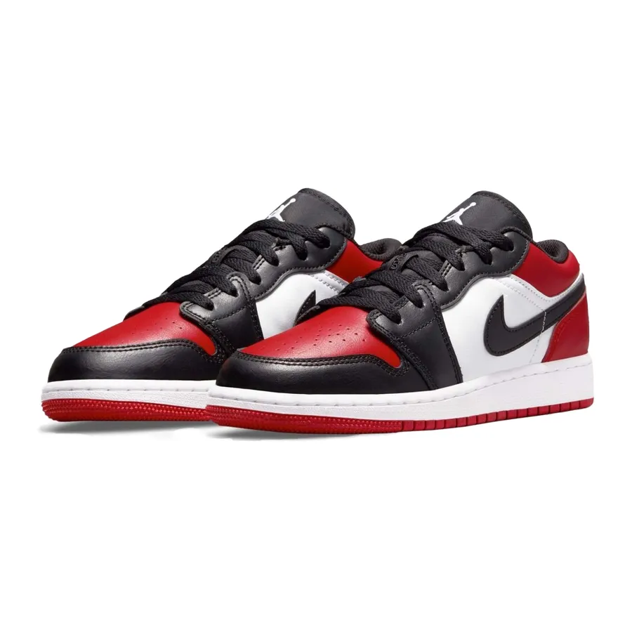 Giày Thể Thao Nike Air Jordan 1 Low Bred Toe (GS) 553560-612 Phối Màu Size 36