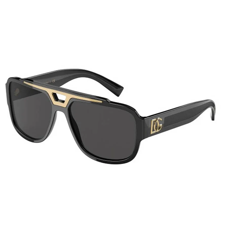 Kính mắt Dolce & Gabbana - Kính Mát Nam Dolce & Gabbana DG4389 Black Sunglasses Màu Đen Size 59 - Vua Hàng Hiệu