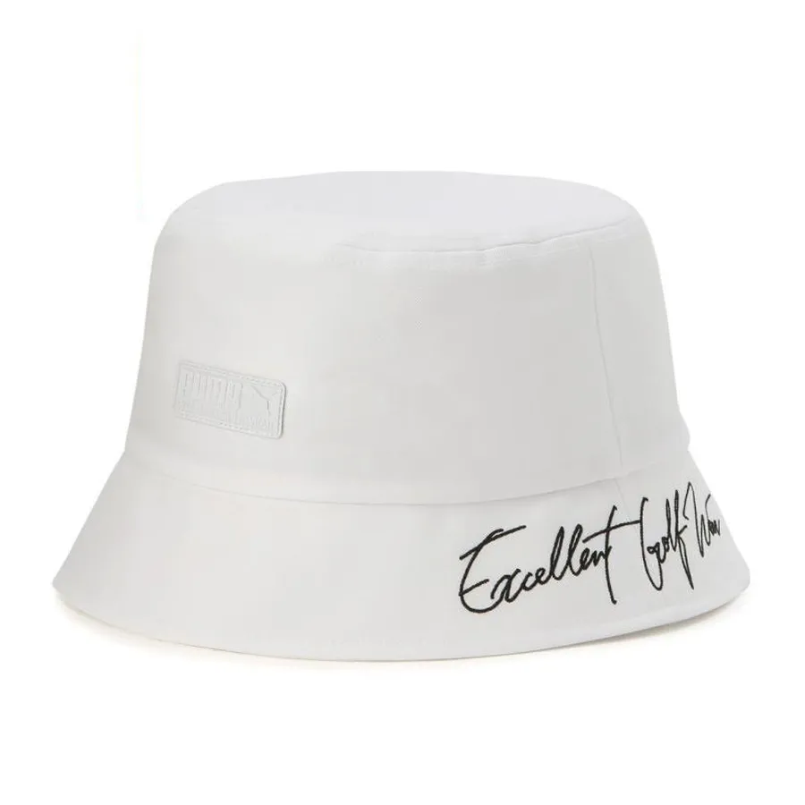 Mũ nón Puma Trắng - Mũ Puma Golf EGW Bucket Hat Màu Trắng - Vua Hàng Hiệu