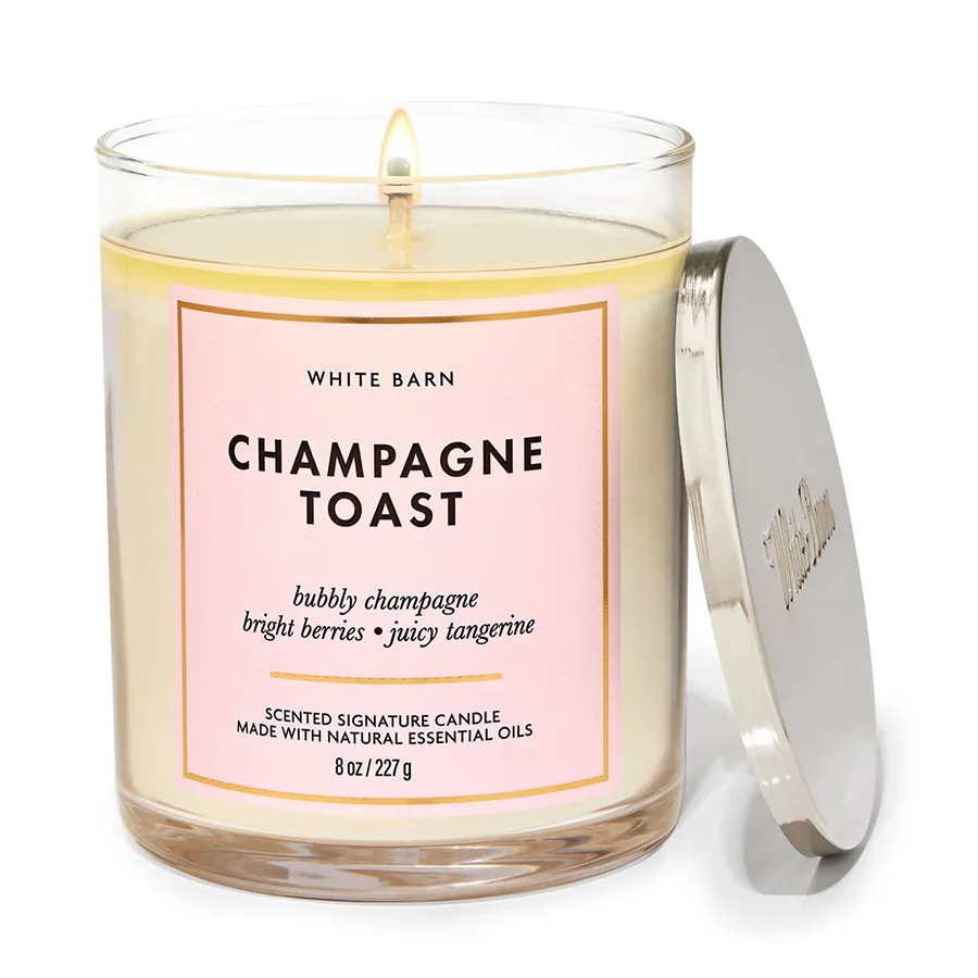 Nến Thơm Bath & Body Works Champagne Toast Mason Single Wick Candle