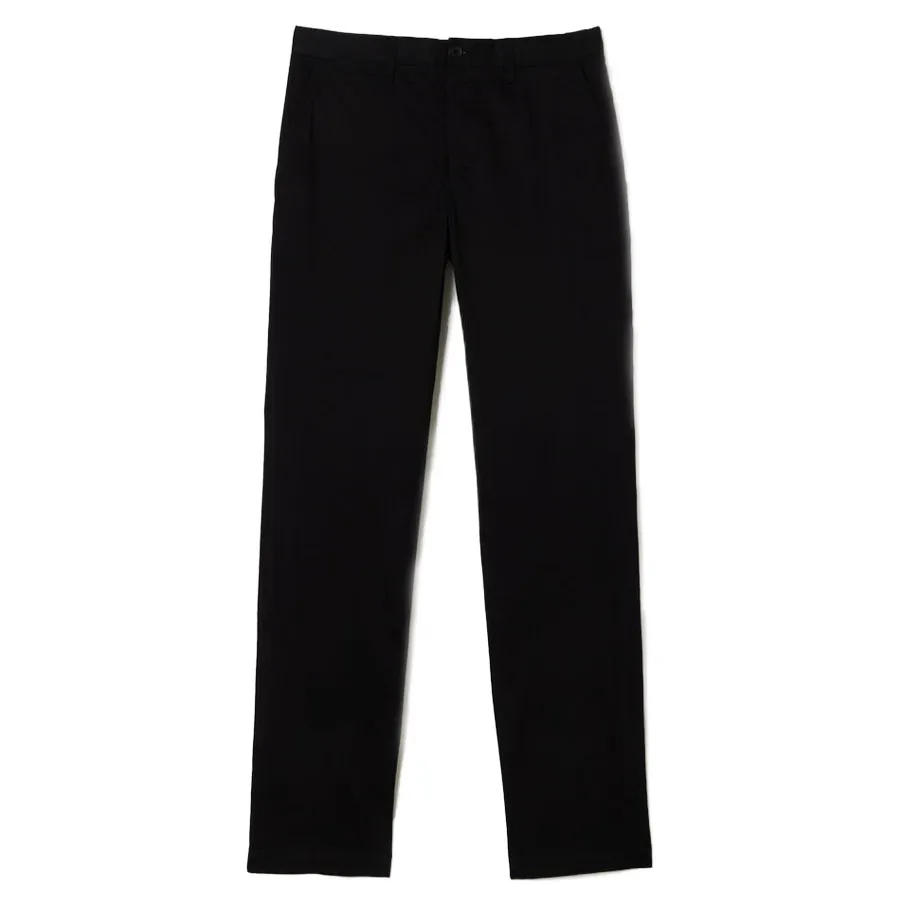 Thời trang Lacoste Quần kaki - Quần Kaki Nam Lacoste Men's Classic Slim Fit Stretch Cotton Trousers HH2661-031 Màu Đen Size 30 - Vua Hàng Hiệu