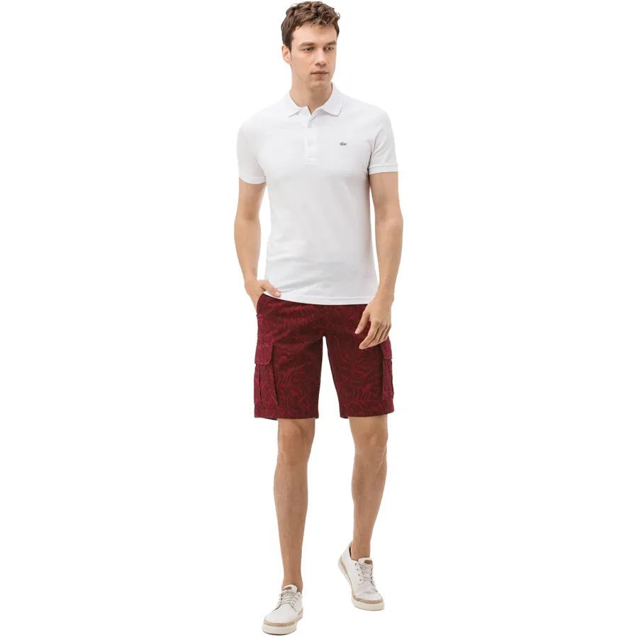 Quần Short Nam Lacoste Men's Bermudas FH0906 - 06R Màu Đỏ Đất Size 30