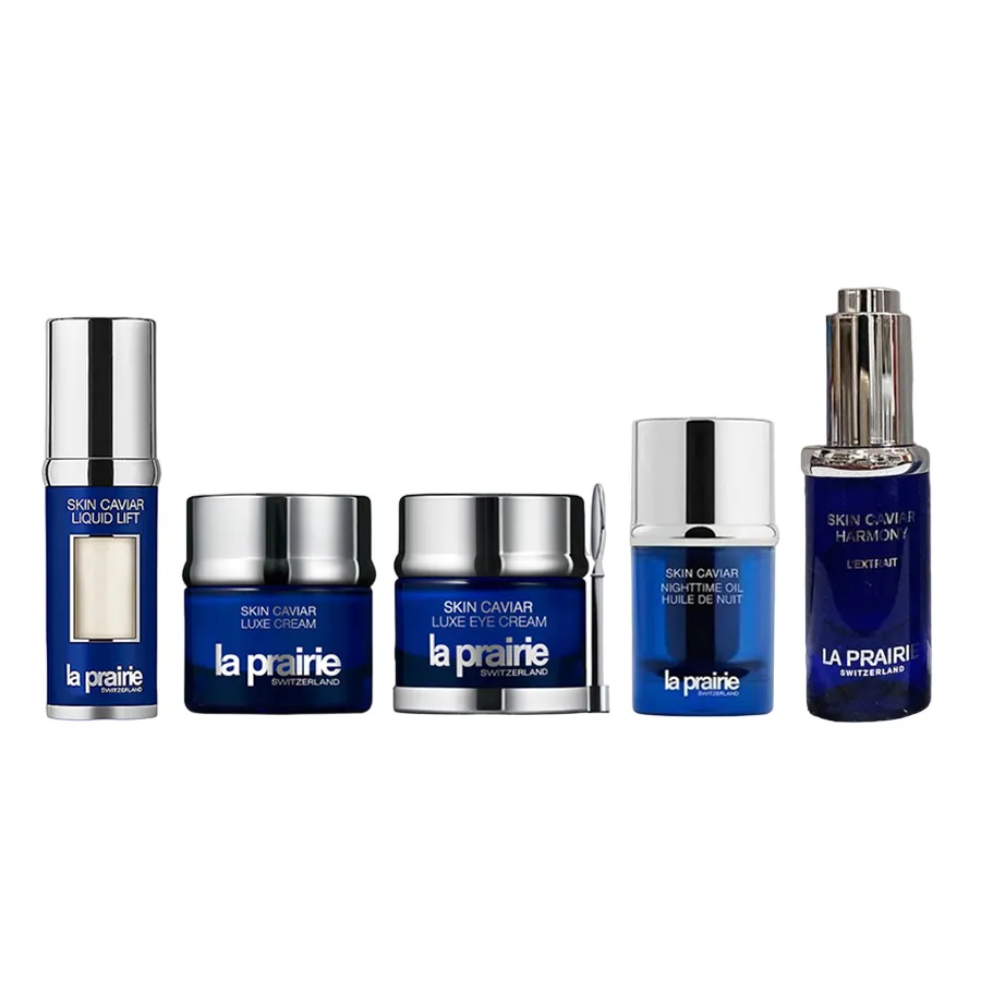 Mỹ phẩm La Prairie - Set Dưỡng Da La Prairie Skin Caviar Lifting And Firming Holiday Essentials - Limited Edition Set 5 Món - Vua Hàng Hiệu