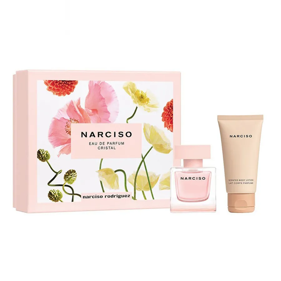 Narciso - Set Nước Hoa Nữ Narciso Rodriguez Cristal EDP + Lotion 50ml - Vua Hàng Hiệu