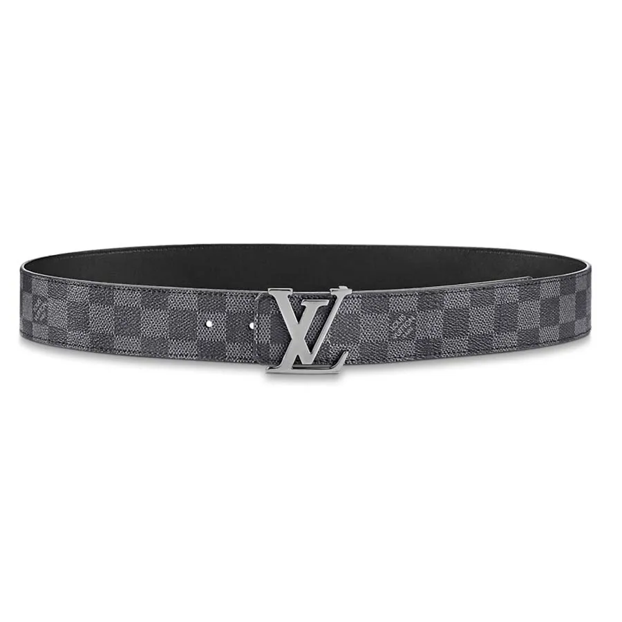 Thắt lưng Pháp - Thắt Lưng Nam Louis Vuitton LV Initiales Double Sided Belt M0213U Màu Xám Đen Size 85 - Vua Hàng Hiệu