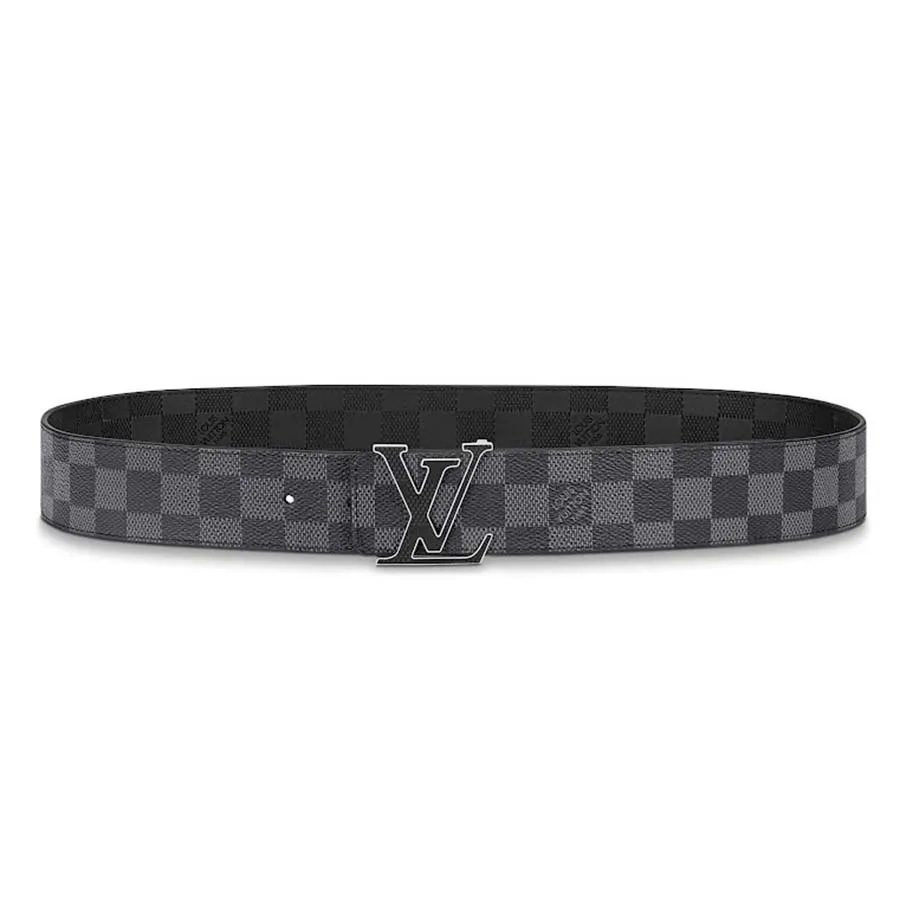 Thắt lưng Louis Vuitton - Thắt Lưng Nam Louis Vuitton LV Initiales Reversible Belt M0668U Màu Xám Đen Size 90 - Vua Hàng Hiệu