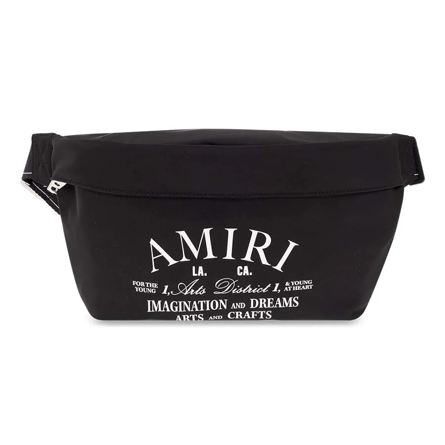 Amiri - Túi Đeo Chéo Nam Amiri Black With Logo Printed PF23MCL002 001 Màu Đen - Vua Hàng Hiệu