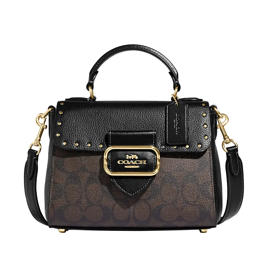 Grace Jade Shoulder Bag In Colorblock Signature Canvas Túi Đeo Chéo Nữ  Coach Top Handle Satchel In Colorblock Signature