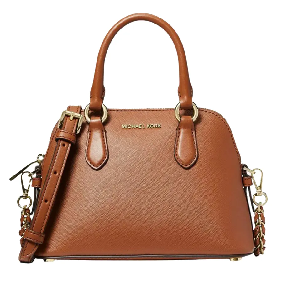 Túi Đeo Chéo Nữ Michael Kors MK Veronica Extra-Small Saffiano Leather  Crossbody Bag 32S3G6VC0L Màu Nâu