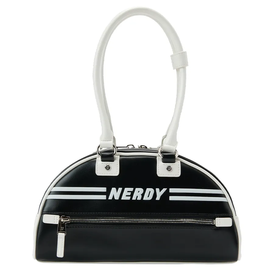 Nerdy - Túi Xách Tay Nerdy Mini Bowling PNEU23AA01 Màu Đen Trắng - Vua Hàng Hiệu