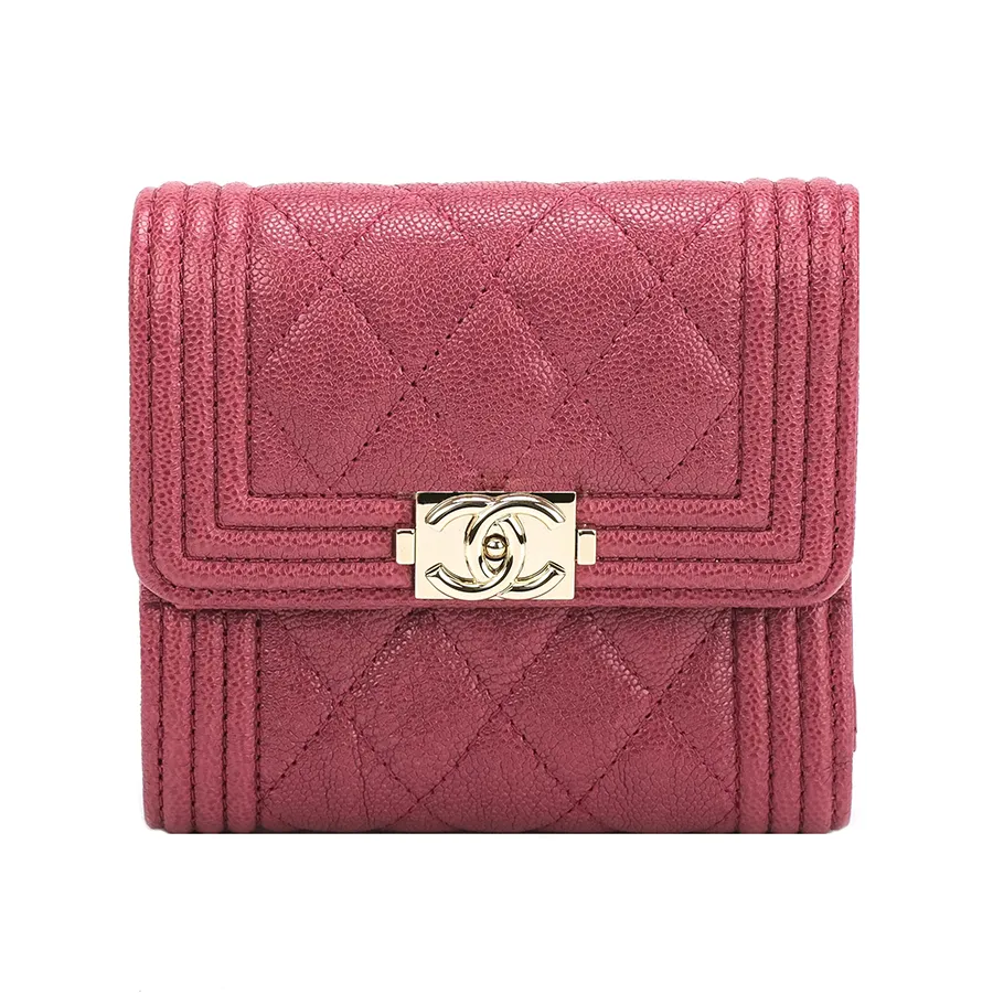 Túi xách Đỏ tía - Ví Nữ Chanel CC Wallet On Chain Burgundy Màu Đỏ Tía - Vua Hàng Hiệu