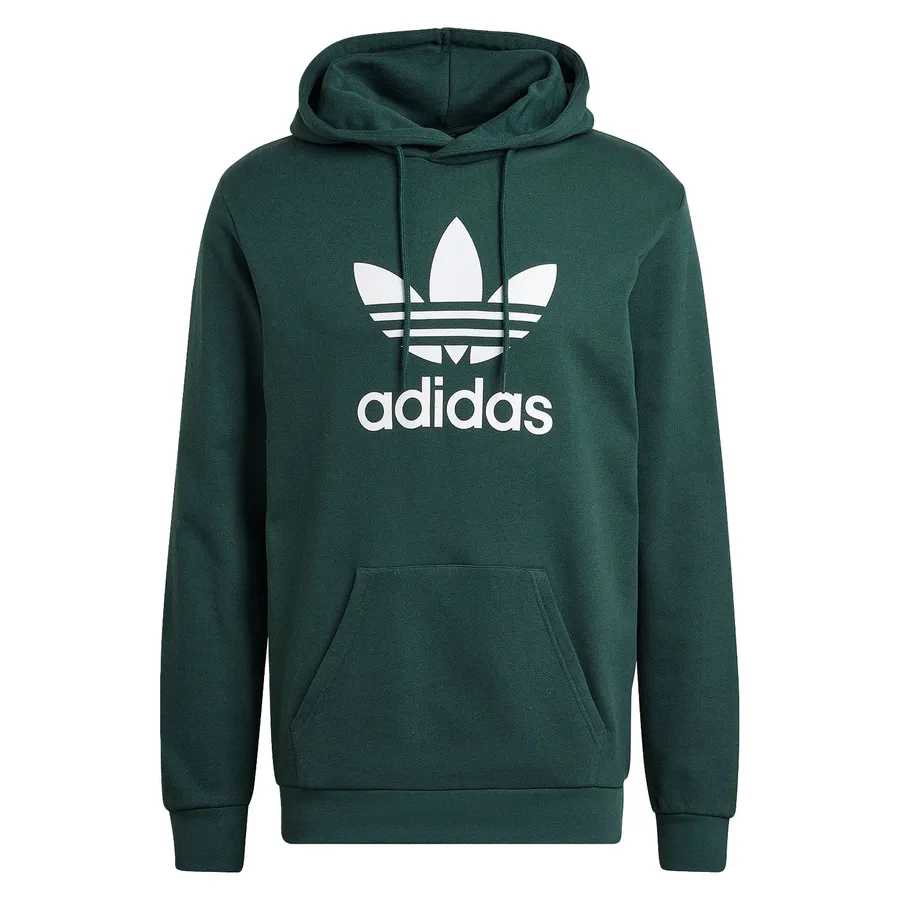 Thời trang Adidas Áo Hoodie - Áo Hoodie Nam Adidas Trefoil HK7270 Màu Xanh Rêu Size XS - Vua Hàng Hiệu