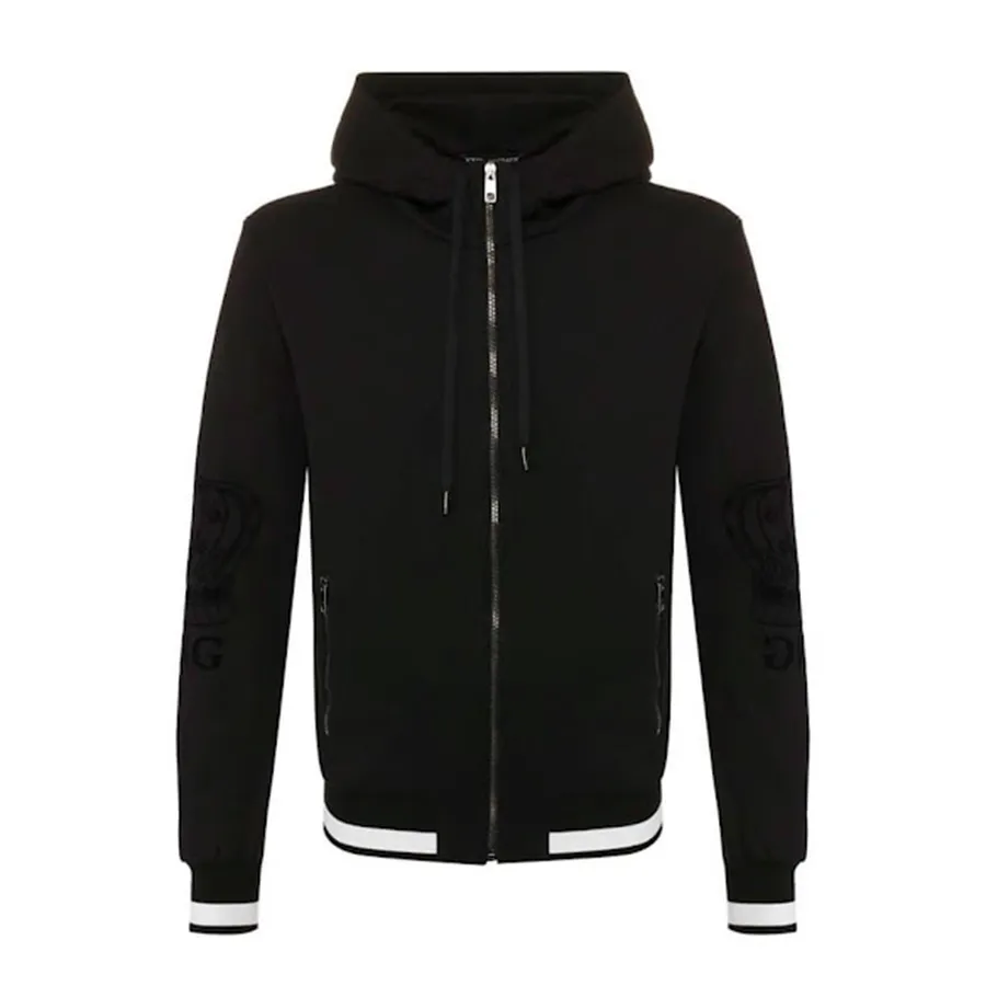 Áo Hoodie Nam Dolce & Gabbana D&G Track Jackets Màu Đen Size 48