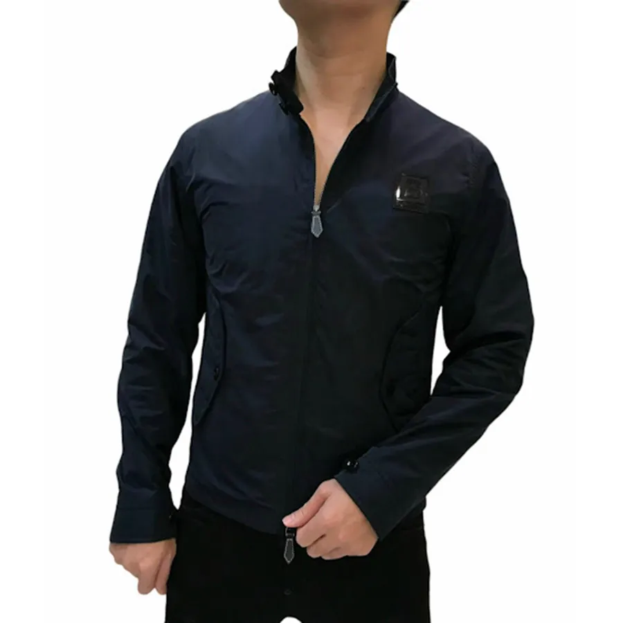 Thời trang Burberry Áo khoác - Áo Khoác Nam Burberry Logo Outlet Jackets 8061653 Màu Xanh Navy Size 44 - Vua Hàng Hiệu